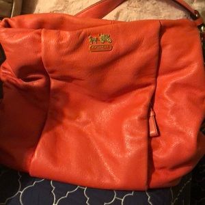 Peach Coach Purse